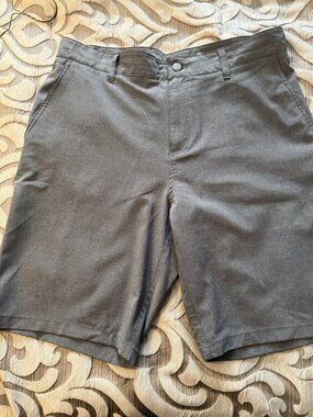 Panama Jack Shorts Mens Hybrid Stretch Size 34 Heather Gray Golf Performance